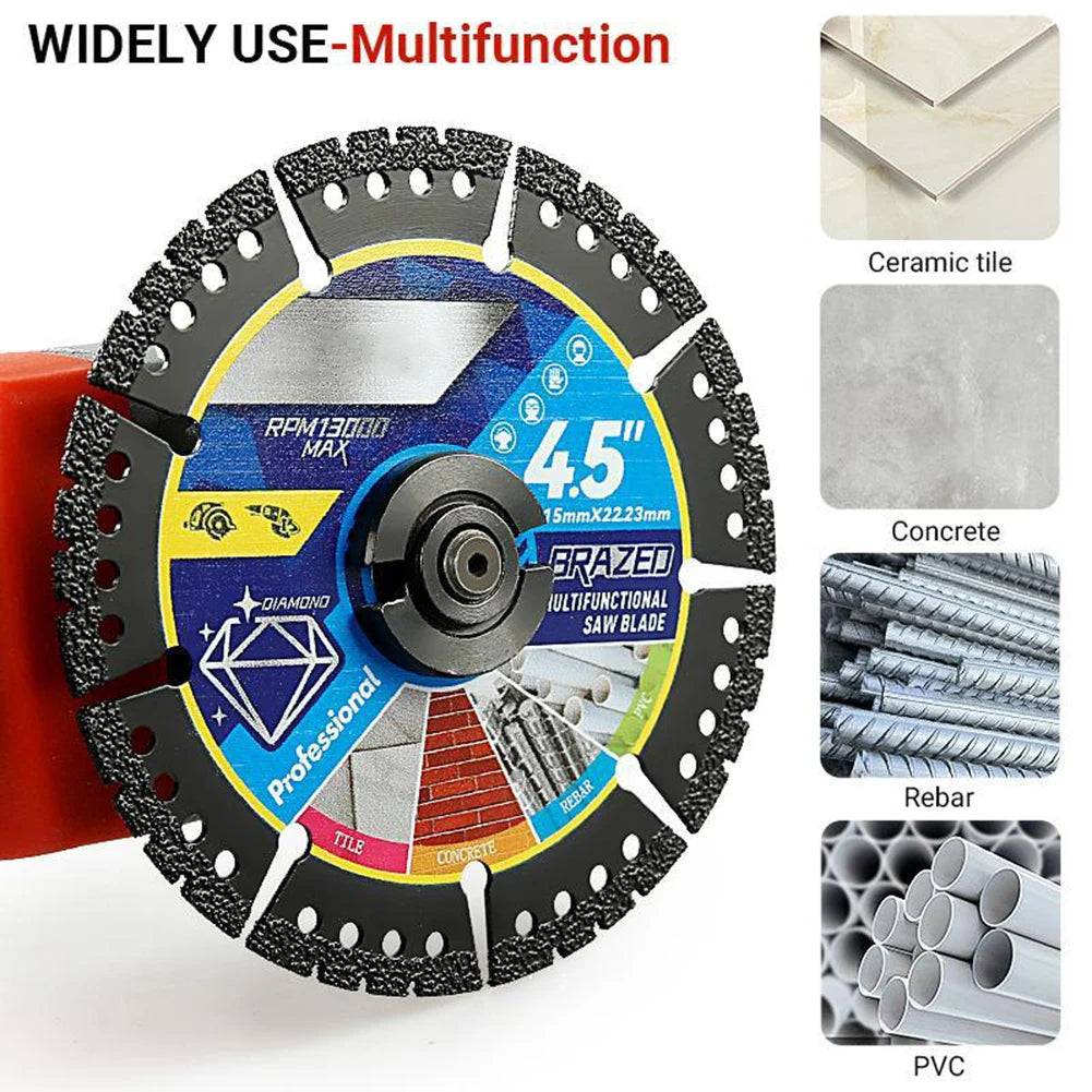 Multi Material Cutting Blades Metal Tile Stone Plastic Angle Grinder Saw Blades for Alloy Cast Iron Marble Tool Accessories Qme