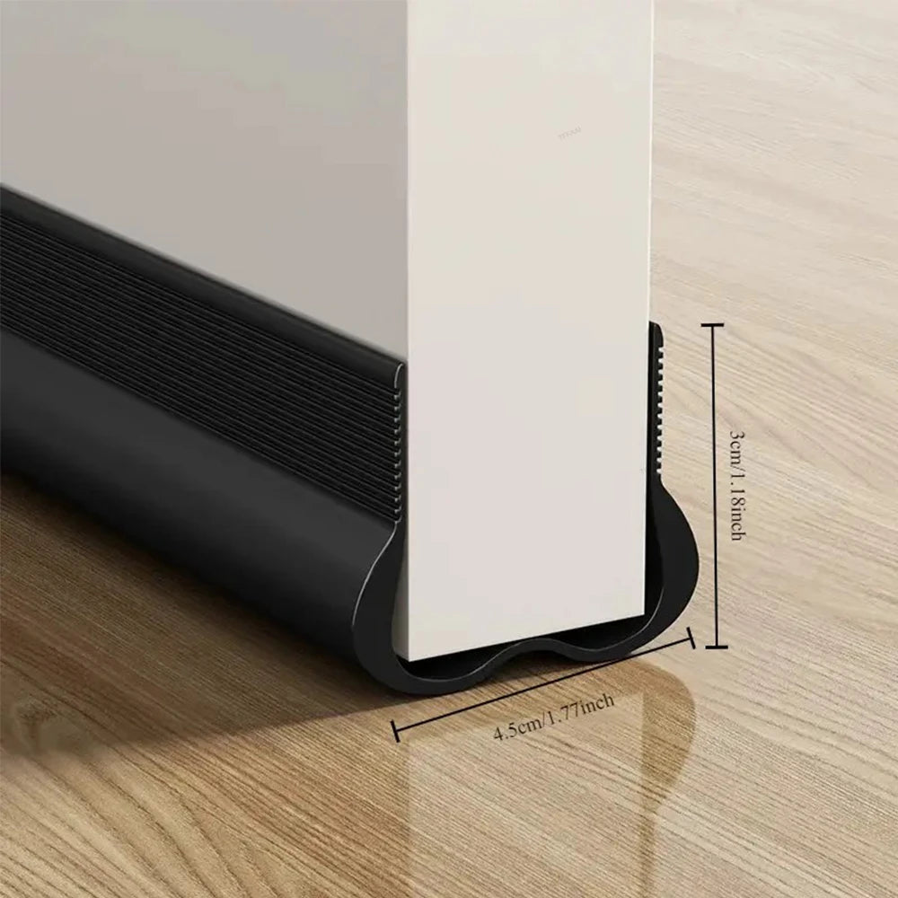 1-4pcs Door Bottom Sealing Strip PVC Soundproofing Wind and Dust Proof Weather Stripping Easy Installation Removable Strip Qme
