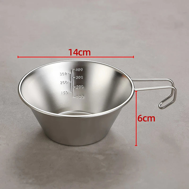 10 12 Sierra Cup Outdoor Stainless Steel Coffee Picnic Tableware Qme 3