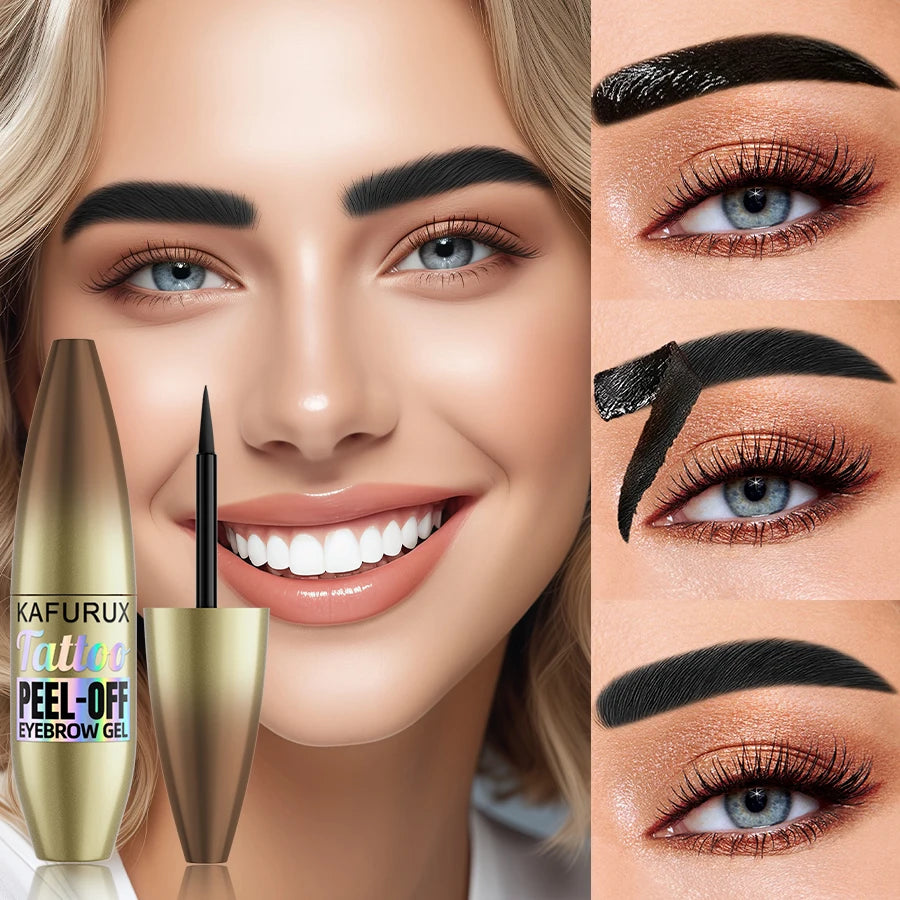 5 Waterproof Tattoo Eyebrow Peel Off Tint Stencils-semi-permanent Qme