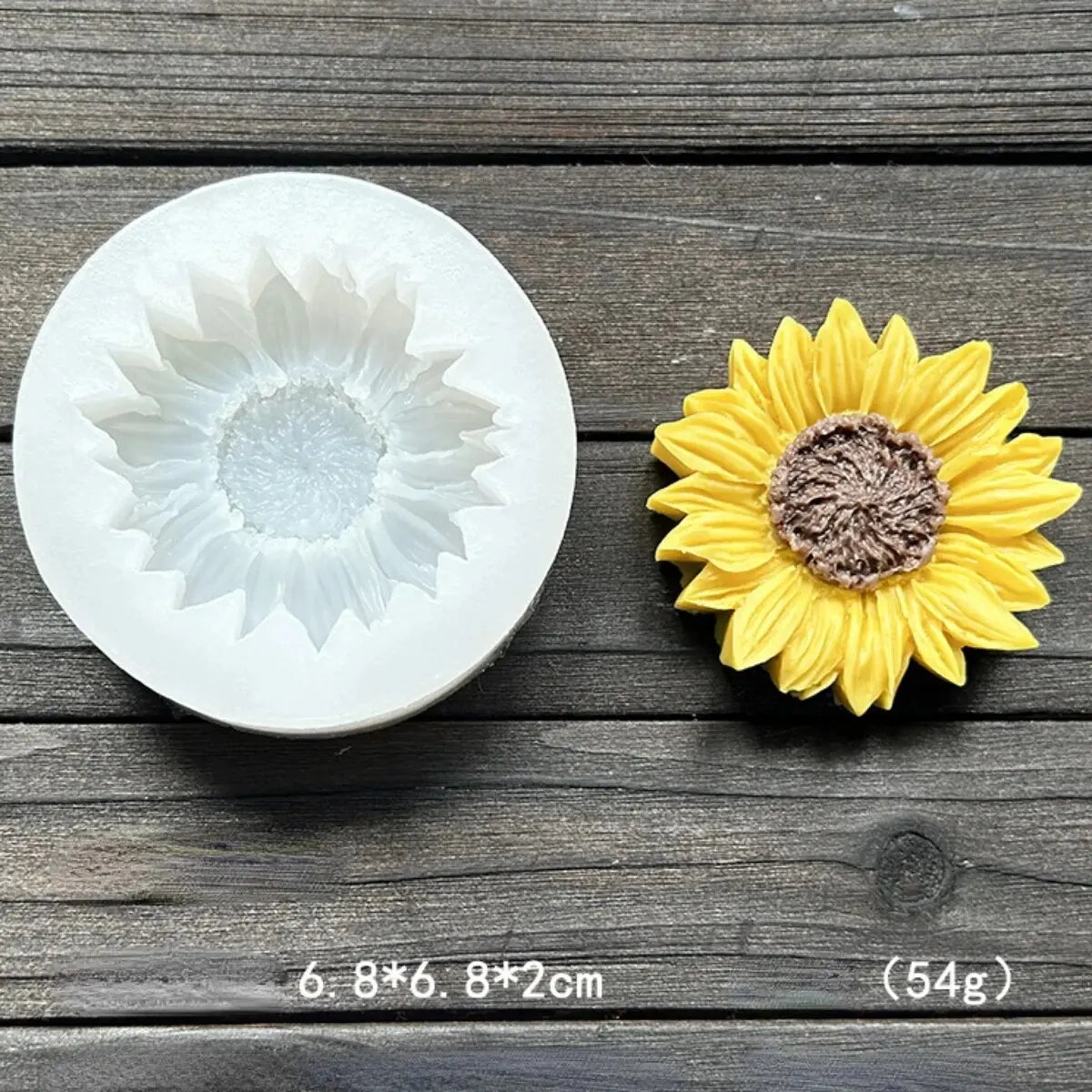 Lotus Flower Silicone Candle Mold Sunflower Peony Multi Style Soap Resin Crystal Mould Heart Rose Chocolate Ice Making Set Gifts Qme Small Sunflower