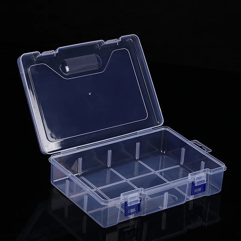Bead Pills Organizer Nail Art Tip Case Container Transparent Plastic Qme