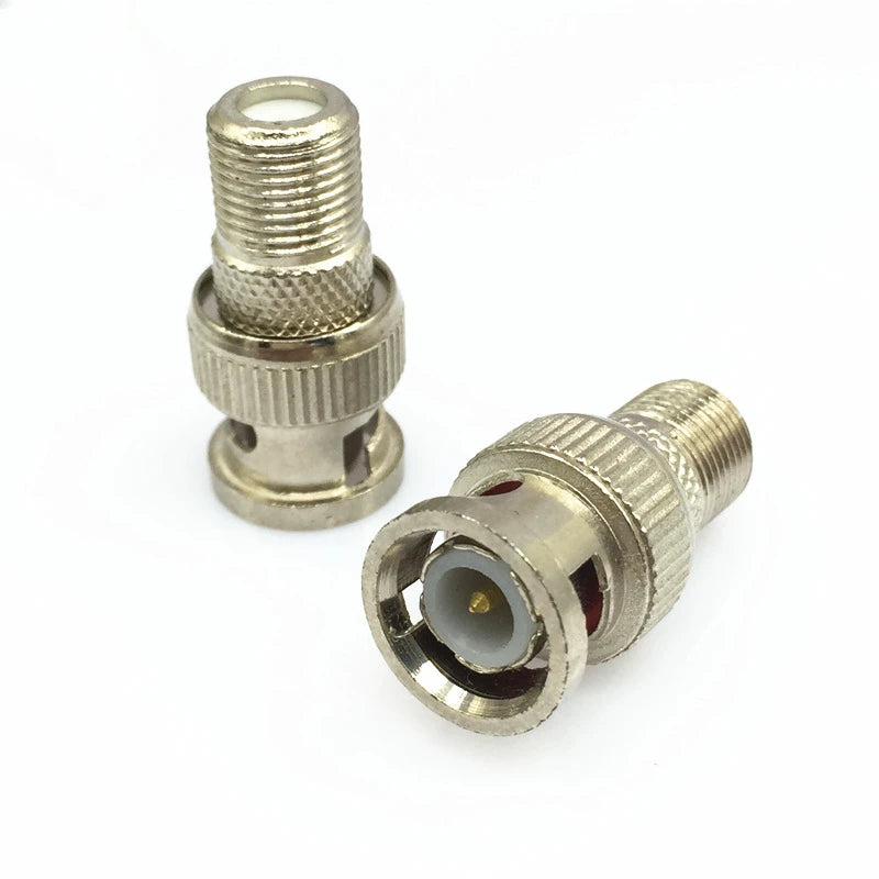 30Pcs/Set BNC Male Plug To F Female Jack Coax Connector Adapter For CCTV Camera Qme