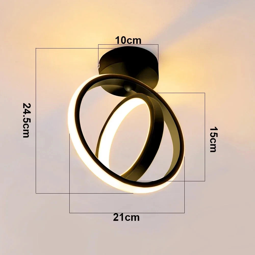 LED Aisle Ceiling Lights Modern Chandelier Three Colors Lamp Minimalist Lamps For Bedroom Light Surface Installation Dining Room Qme L Tricolor light