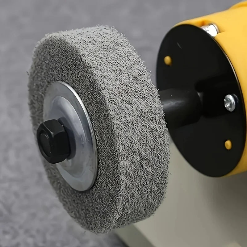 1pc/3pcs 3-inch fiber polishing wheels - 3/8-inch bore replacement grinding wheels for desktop polishers and grinders Qme