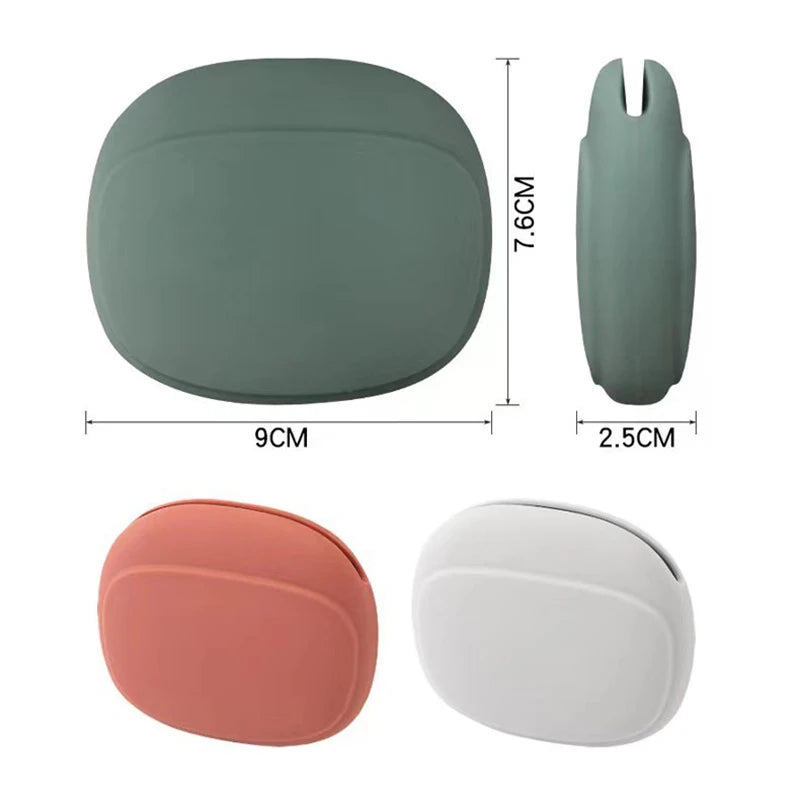 Data Cable Organizing Bag Silicone Storage Box Cute Coin Purse Qme