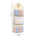 2 3Layer Large Capacity Storage Mesh Bag Underwear Socks Breathable Qme L
