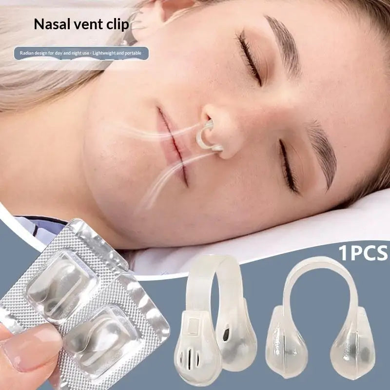Silicone Nose Clip Snoring Aid Comfortable Nasal Dilators Men Women Qme
