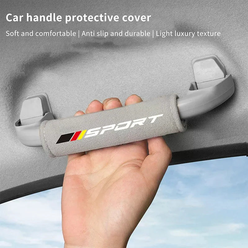 Fluff Car Roof Door Handle Protector Armrest Cover Fit Vehicle Use Qme