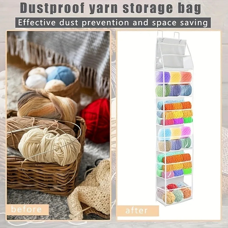 1pc The Yarn Organizer by the Door Is Specially Designed for Knitting and Crochet. It Can Be Used to Store Knitting Needles Qme