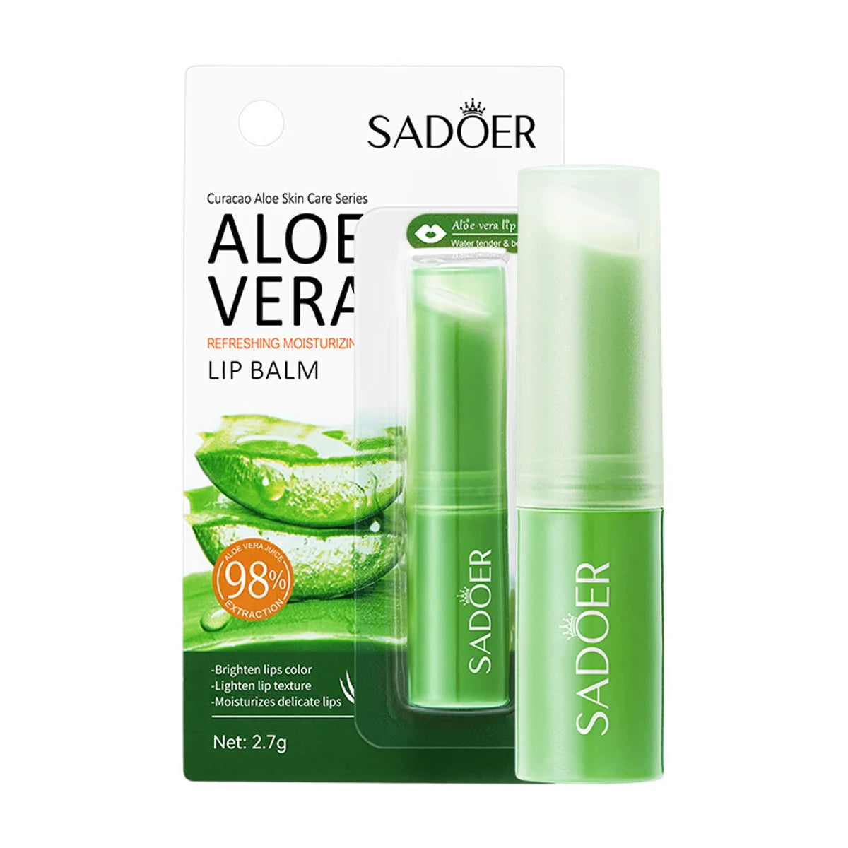 Aloe Vera Lip Balm+hand Cream Dry Skin Moisturizing Lipstick Hand Qme