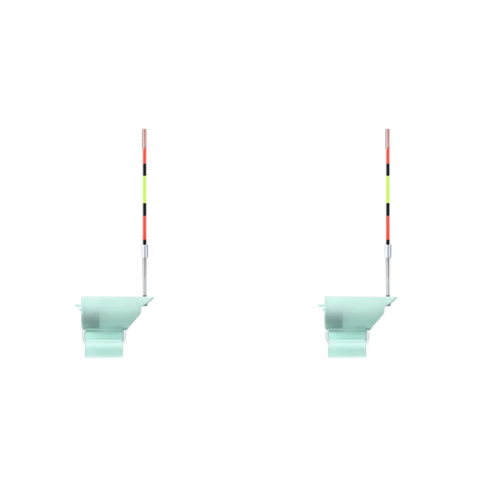 1-3PCS Night Fishing Float Bites Alarm with LED Light & Sound High Sensitivity Rod Tip Detection Bites Alerts Fishing Accessory Qme 2PCS Slot type