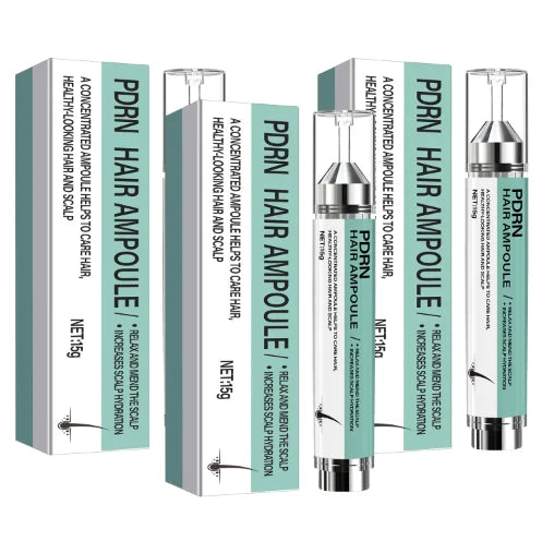 Hair Ampoule with Keratin & Biotin, Deeply Moisturizes & Repairs Hair, Increases Scalp Hydration for Healthy-Looking Hair. Qme Shine Enhancing