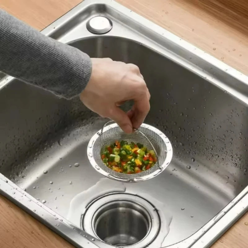 1/2Pcs Stainless Steel Kitchen Sink Filter Stainless Steel Kitchen Sink Filter, Garbage Food Residue/Hair Catcher Qme