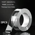 Heavy Duty Dual Sided Nano Tape Strong Reusable Wall Decor Crafts All Qme 2Pcs 1mm 2CM|1m