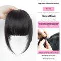 Human Hair Clip French Bangs Soft Remy Fringe Temple Cuttable Women Qme A2