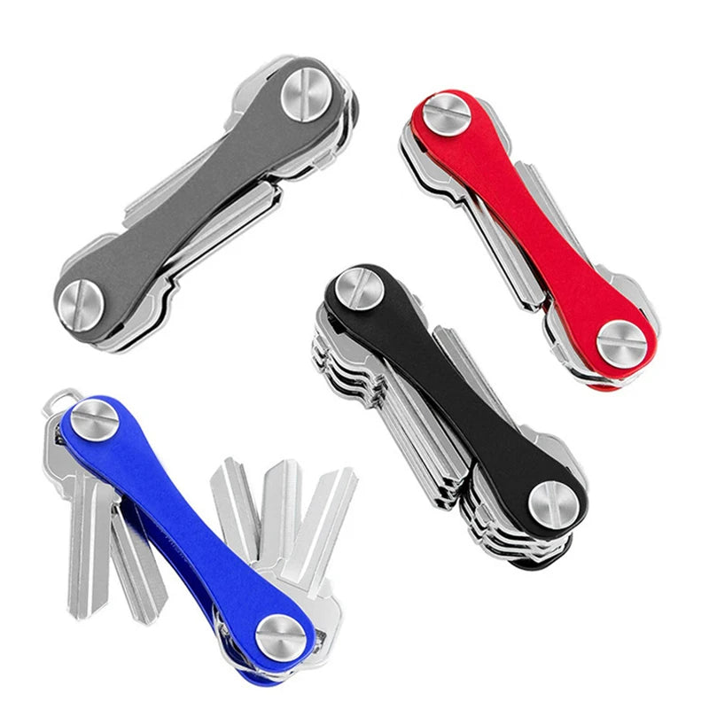 Smart Keychain Mini Aluminum Alloy Key Clip Metal Organizer Chain Qme