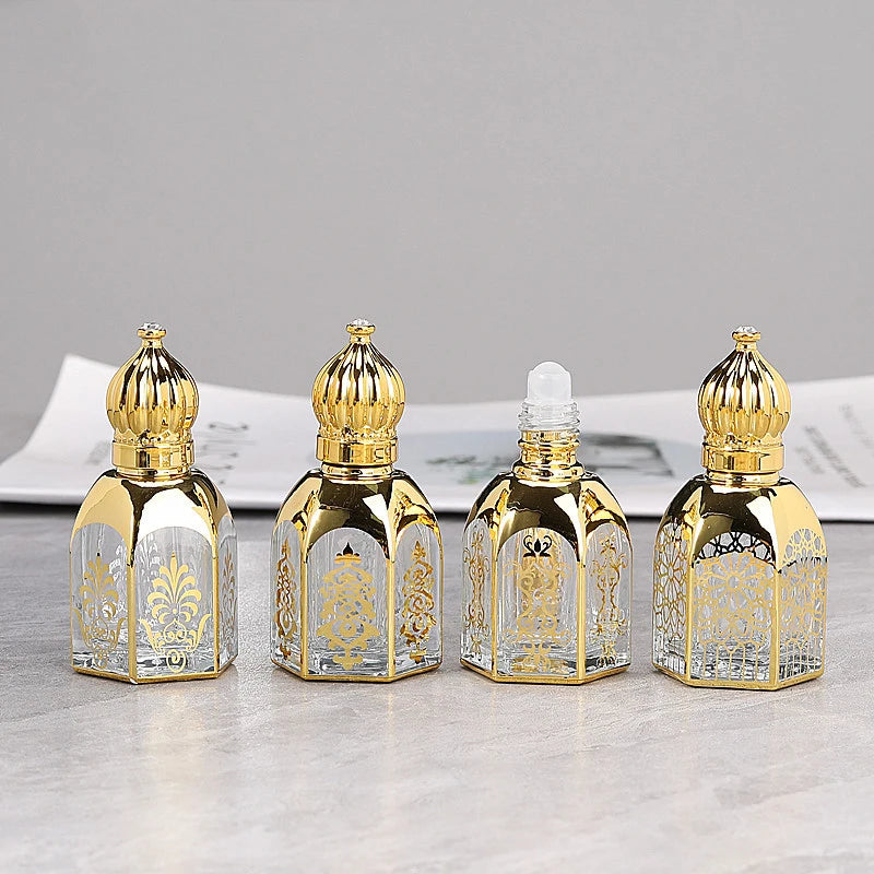 Mini Glass Roll-on Bottle Empty Container Essential Oils Perfumes Qme