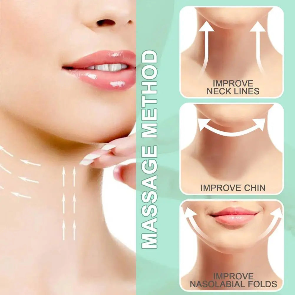 Neck Wrinkle Cream Massage Roller Applicator Whitening Firming Qme