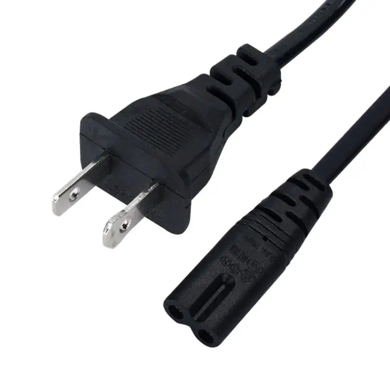 US Plug Power Cable 2pin Figure 8 Compatible Devices 2 Prong Qme