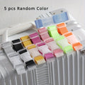 5pcs Multi-color Luggage Straps - Adjustable Buckle Design, Durable Travel Outdoor Accessories, Strong Trolley Bag Hook Shoulder Qme 5pcs random color