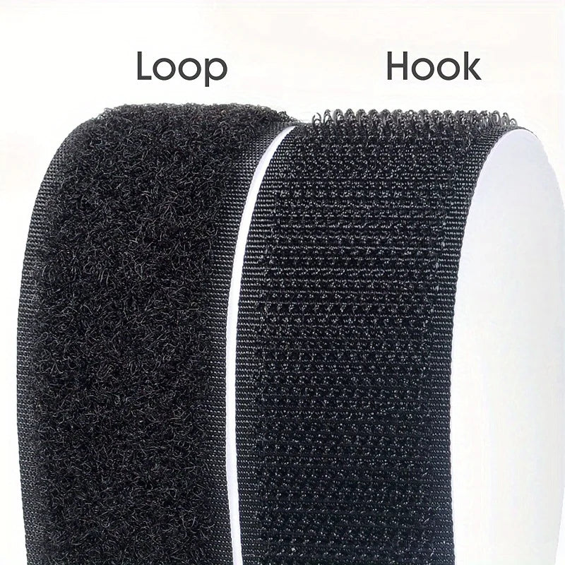 20mm Strong Self Adhesive Hook and Loop Fastener Tape Magic Strip Sticker Industrial Strength Sticky Strap DIY Craft Accessories Qme