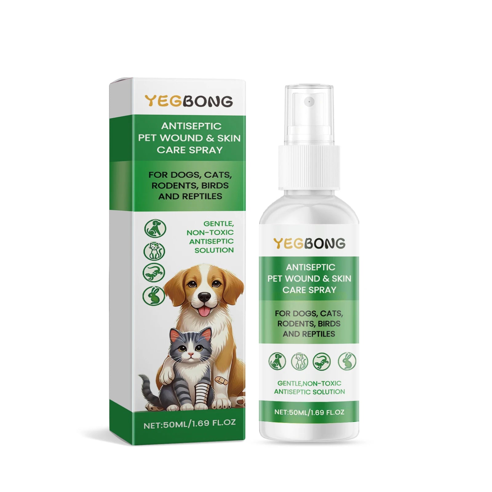 Pet Skin Care Spray Relieving Itching Reduce Redness Repairing Dryness Skin Long Lasting Moisturizing Pet Wound Skin Care Spray Qme