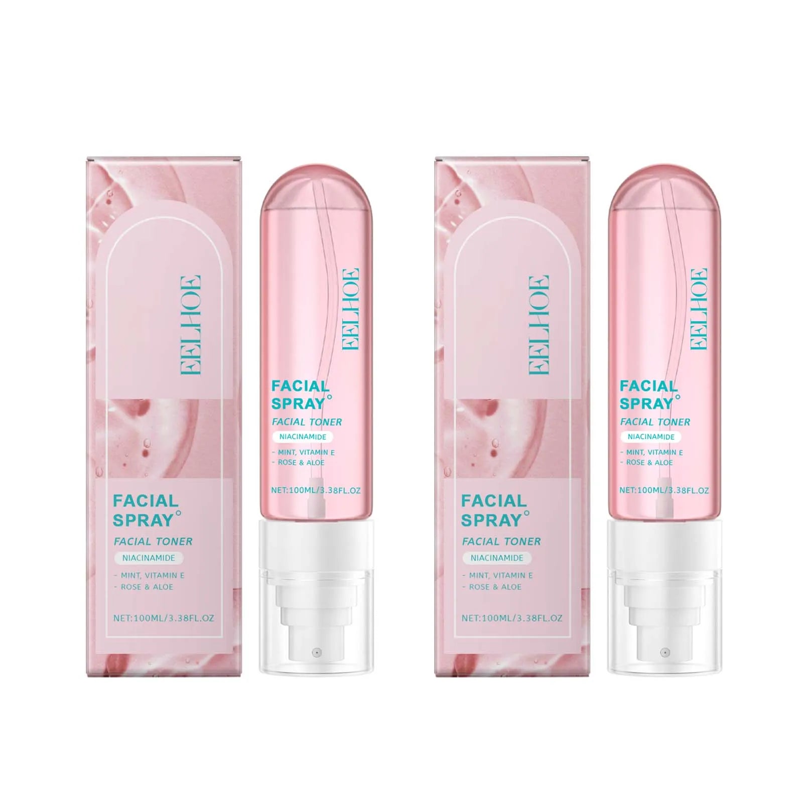 Niacinamide Toner Spray Moisturizing Brightening Facial Skin Care Improve Dullness Even Skin Tone Hydrating Smoothing Skin Qme 2Pcs 100ml