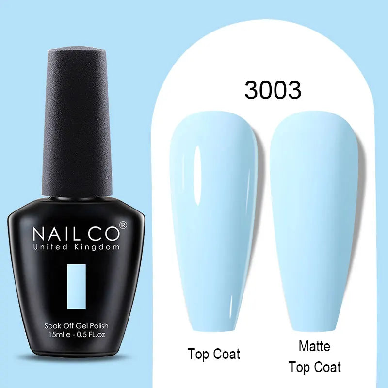 NAILCO Winter Red Gel Nail Polish Semi Permanent Soak Off Varnishes