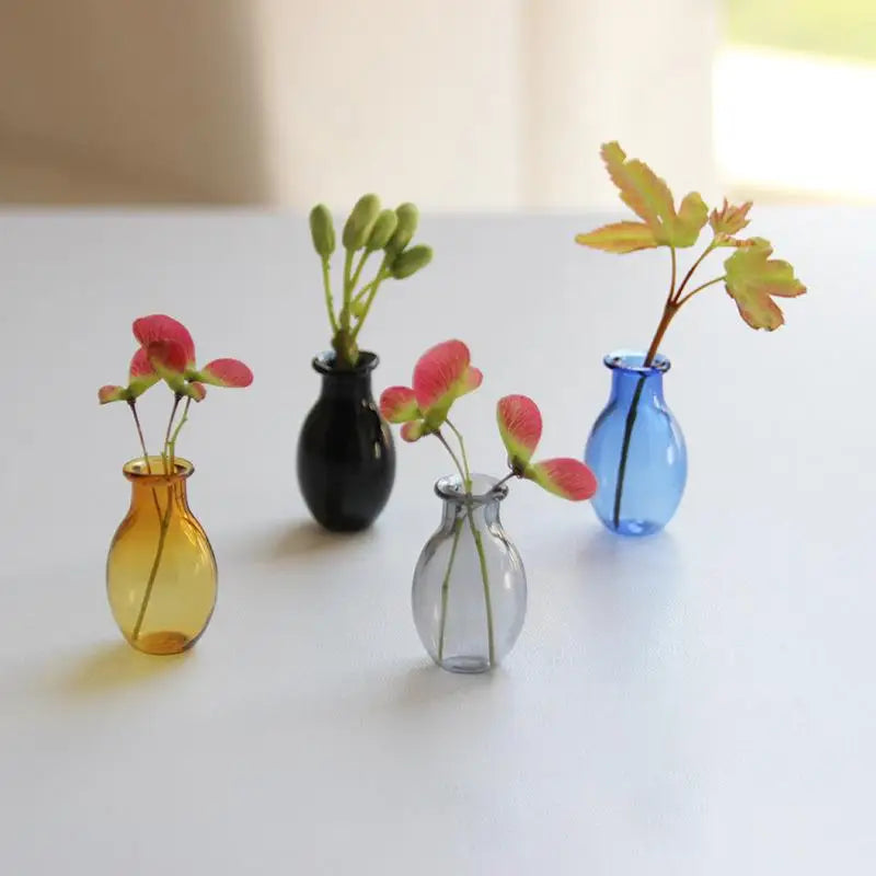 Fridge Magnets Place Flower Arrangements Decoration Mini Glass Vase Qme