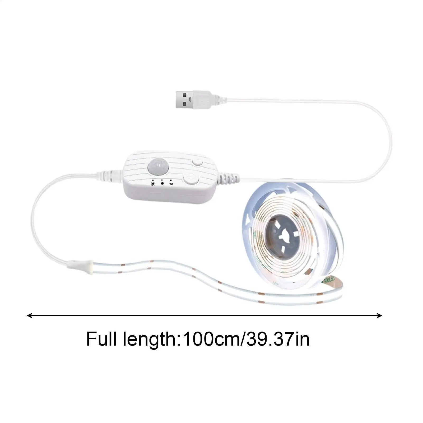 Motion Sensor Strip Light Indoor 3ft Auto Sensing USB Powered Qme