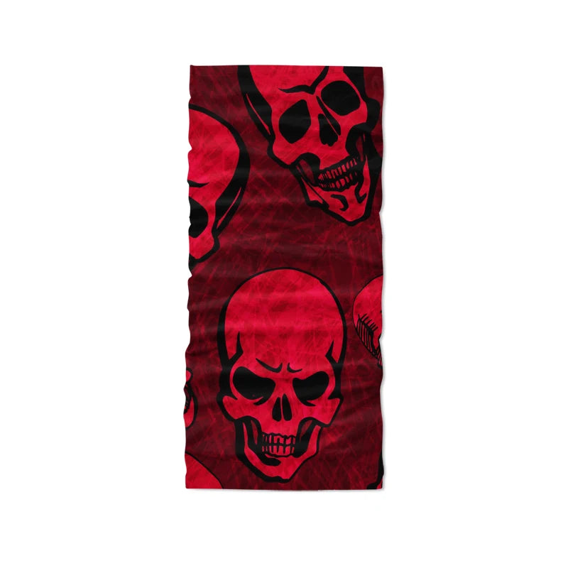 Funny Skull Pumpkin Musical Note Turban Scarf 3d Printing Female Neck Qme style9 One Size >8Y