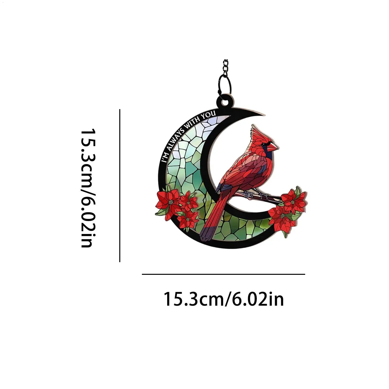 Bird Suncatcher Window Acrylic 2d Flat Hangable Pendant Sun Catcher Qme
