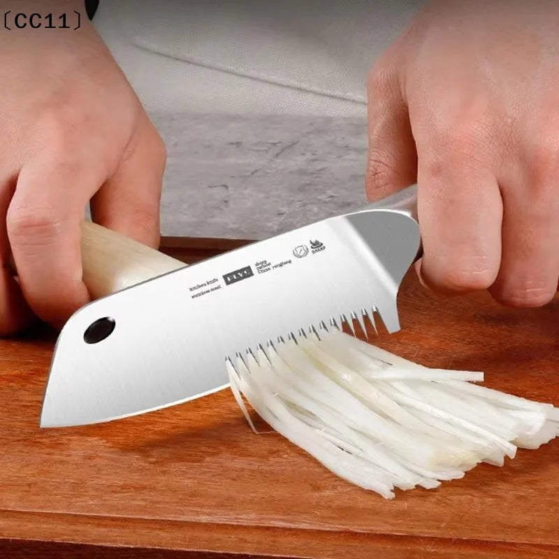 Stainless Steel Chopped Green Onion Knife Multifunction Kitchen Herb Qme