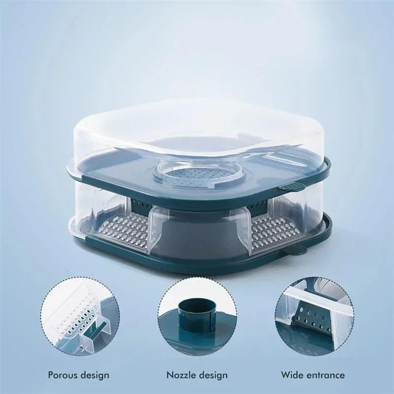 Convenience Household Cockroach Trap Box Reusable Insect Catcher Qme