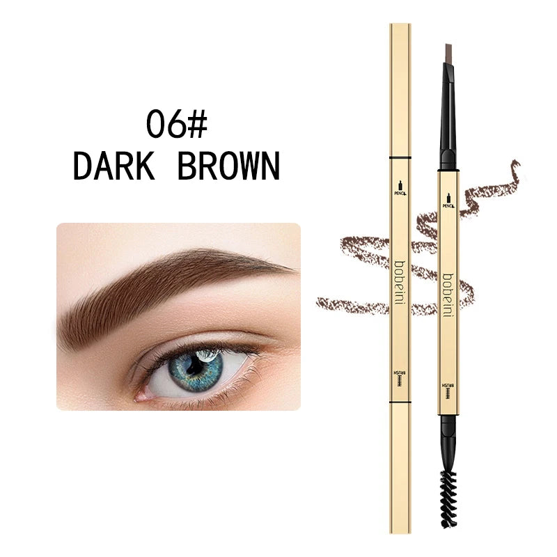 Dual-ended Waterproof Eyebrow Pencil Precise Long-lasting Qme 06