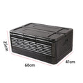 Top Load Camping Insulated Box Lightweight Foldable Cooler Fresh Box Multipurpose Outdoor Storage Box for Catering & Transport Qme black