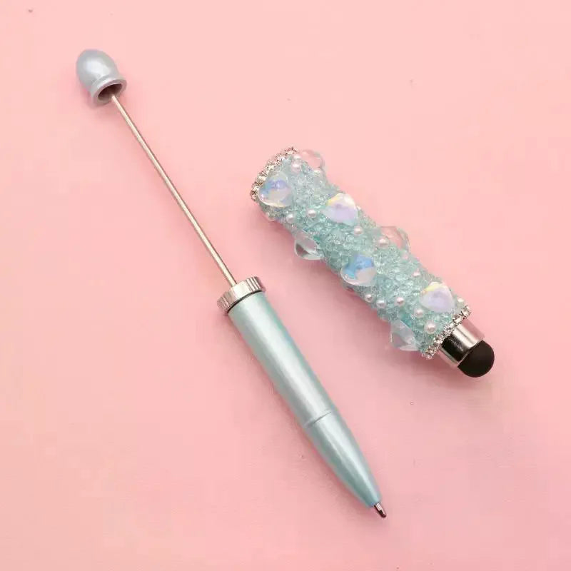 Creative Bead Ballpoint Pen Capacitive Touch Writing Multifunctional Qme