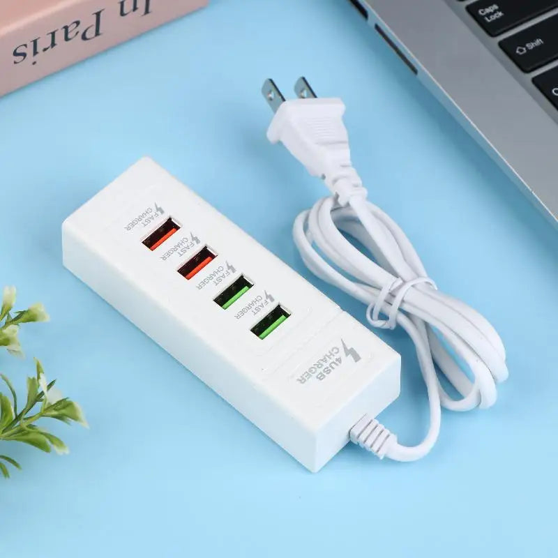 Travel Quick Charging Device 4 Ports USB C Power Splitter Adapter Qme