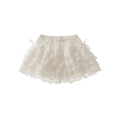 Sweet Lace-up Lace Flower Shorts Lolita Drawstring Skirt Support Qme White One Size