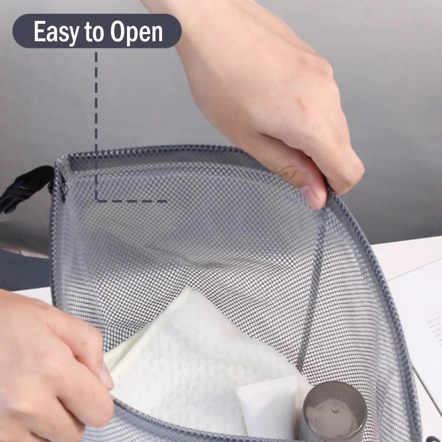 2-Pack Waterproof Travel Toiletry Bags Makeup Organizer Clear EVA Storage Pouch with Large Opening for Swimming Easy Carry Qme