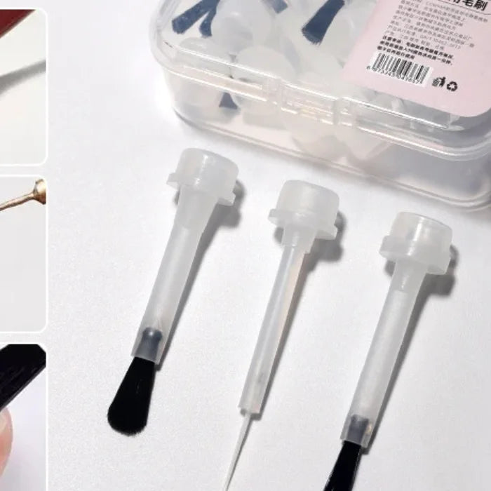 Nail Polish Replacement Brushes Gel Professional Salon Home Use Qme
