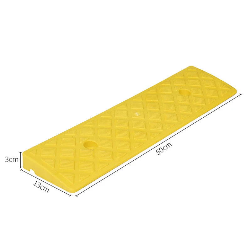 Plastic Kerb Ramp Non-slip Threshold 30 40 Height Cars Bicycles Qme yellow3cm