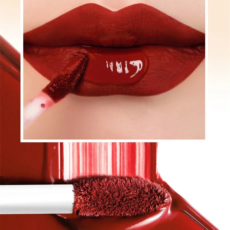 QIBEST 24 Colors Matte Liquid Lipstick Waterproof Long Lasting Velvet Red Lip Gloss Tint Makeup Cosmetic Lipsticks Lipglosses Qme