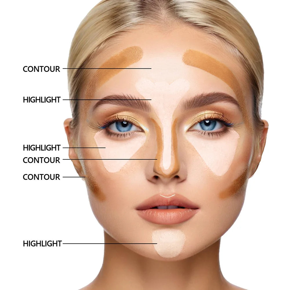 Concealer Foundation Liquid Waterproof Oil-control Perfect Cover Dark Qme