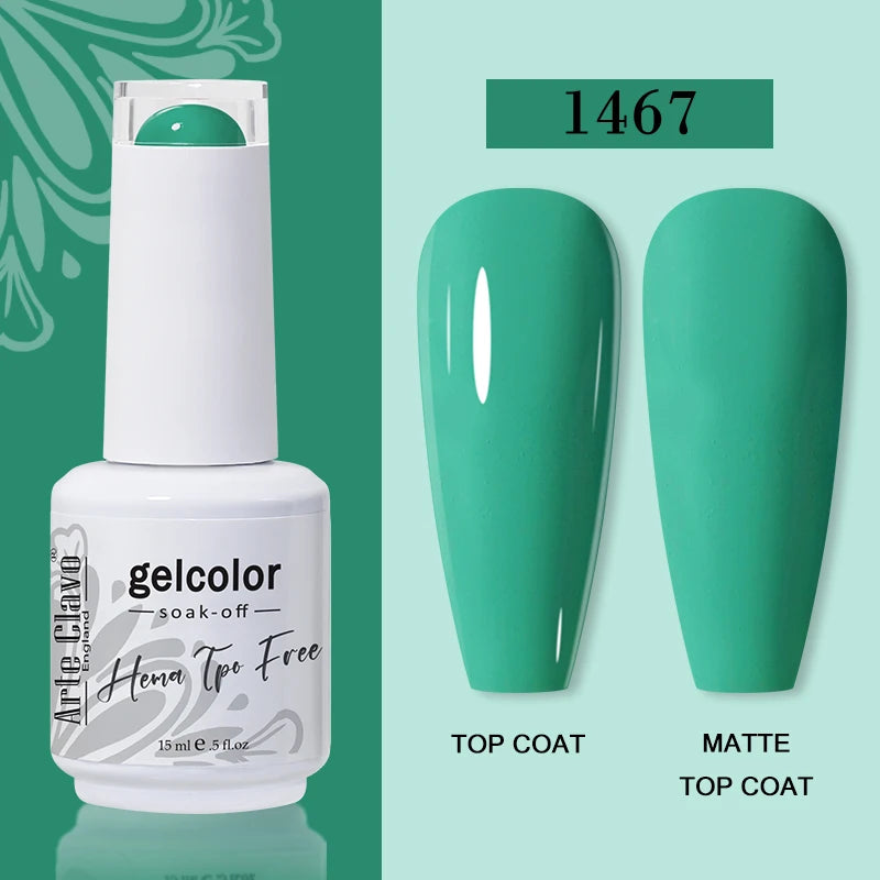 Arte Clavo Summer Nails Tip Candy Series Jelly Gel Nail Polish Blue Qme