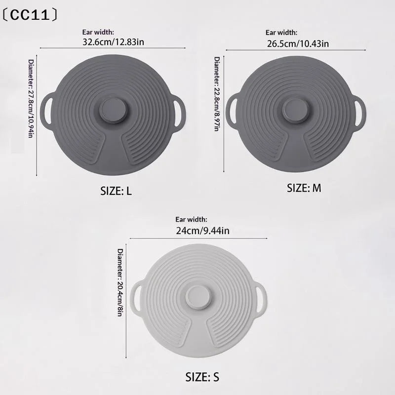 Silicone Bowl LIDS Microwave Splash Reusable Heat-resistant Suitable Qme