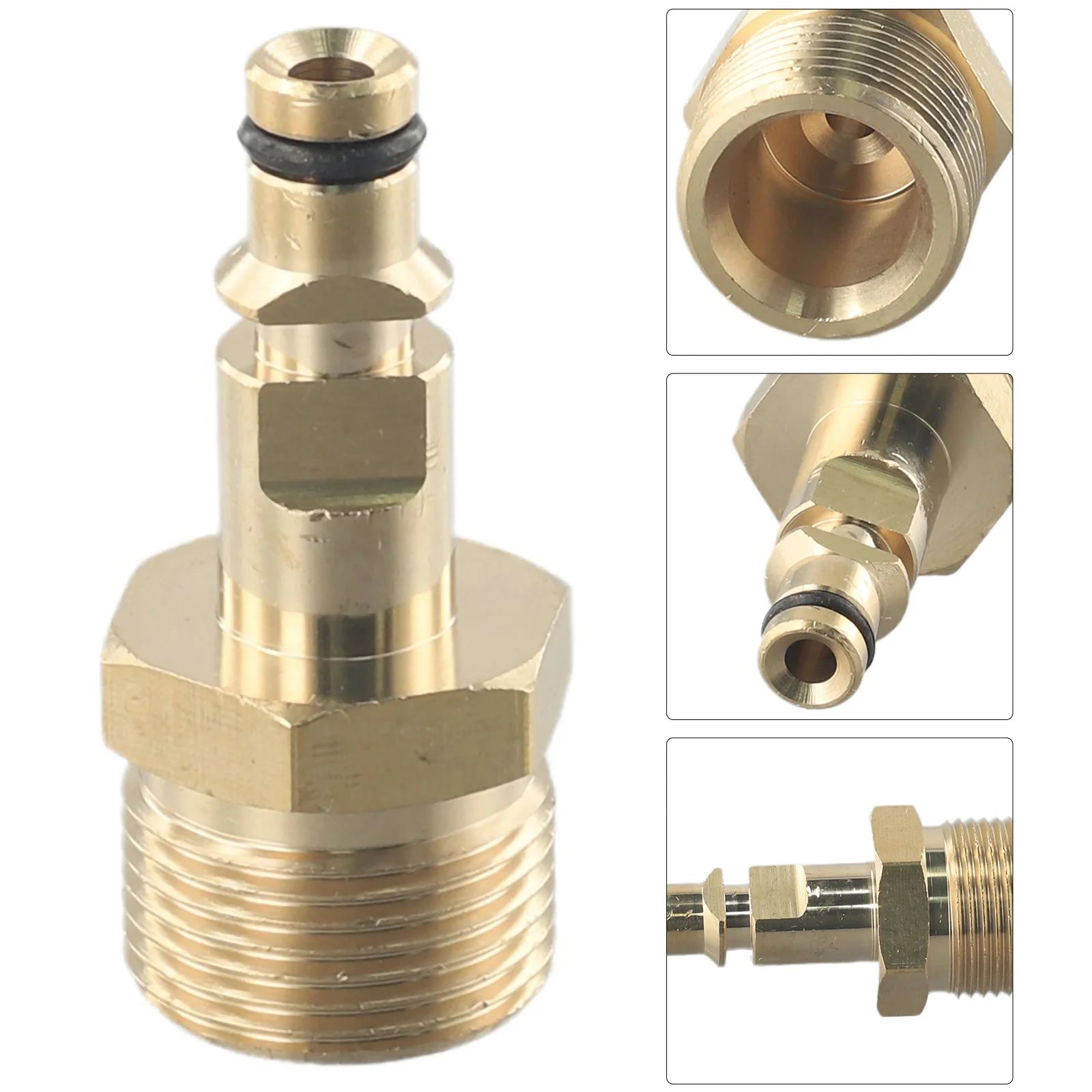 M22 Adapter Solid Brass Adapter For K Series Hose Quick Connector High Pressure Washer Hose Pipe Quick Connector Convert Tool Qme