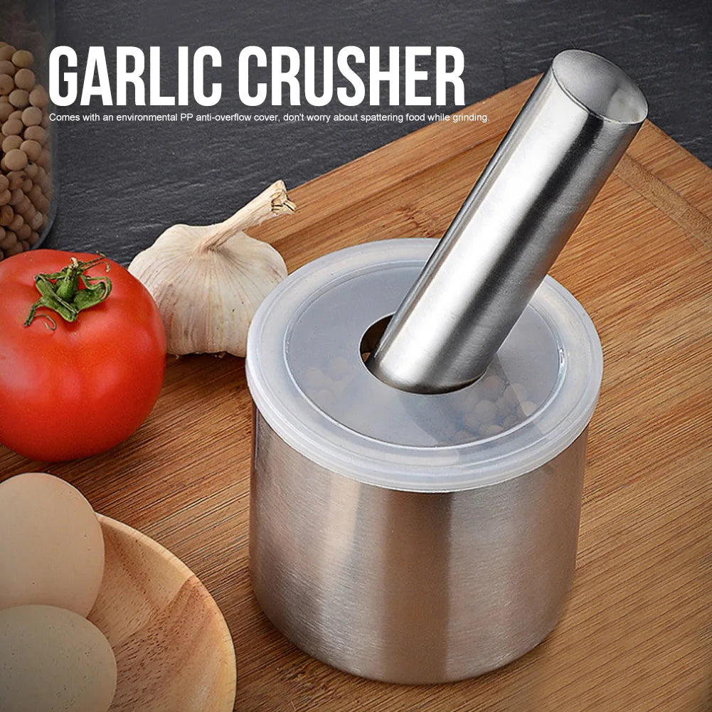 Stainless Steel Manual Garlic Chopper Food Cutter Slicer Crusher Kitchen Vegetable Mincer Tool for Household Use Qme