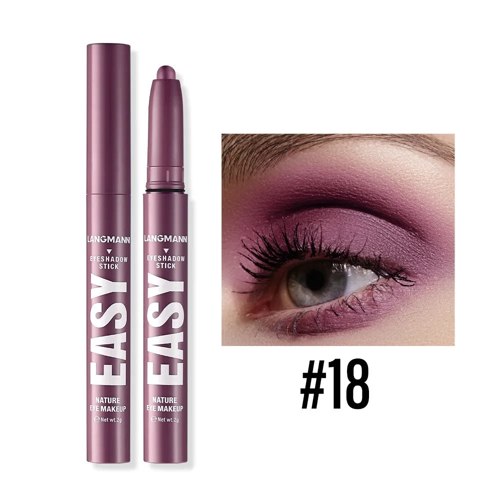 Smoke Rose Eyeshadow Pencil Glitter High-gloss Silkworm Liner Pen Highlighter Bronze Shimmer Matte Eye Shadow Stick Makeup Qme 18